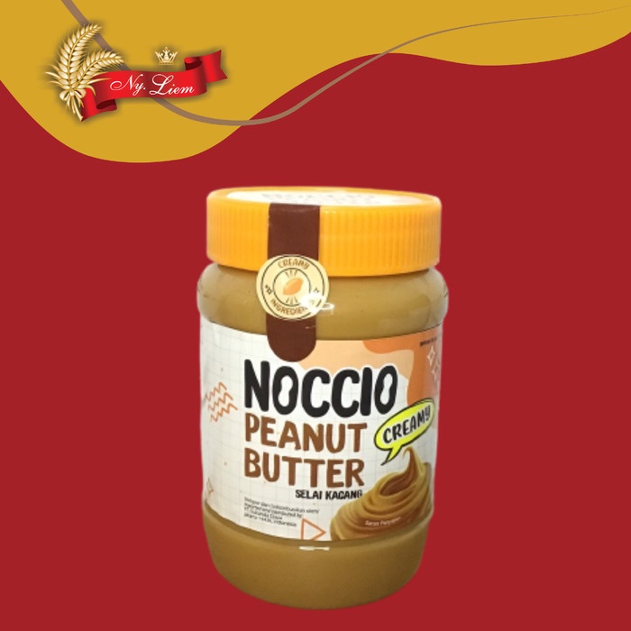 NOCCIO Peanut Butter / Selai Kacang - CREAMY 500 gram