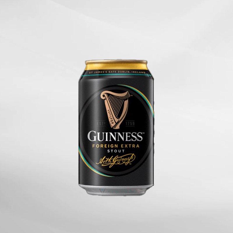 Guinnes beer Foreign Xtra Stout Bir Hitam Can 320 ml