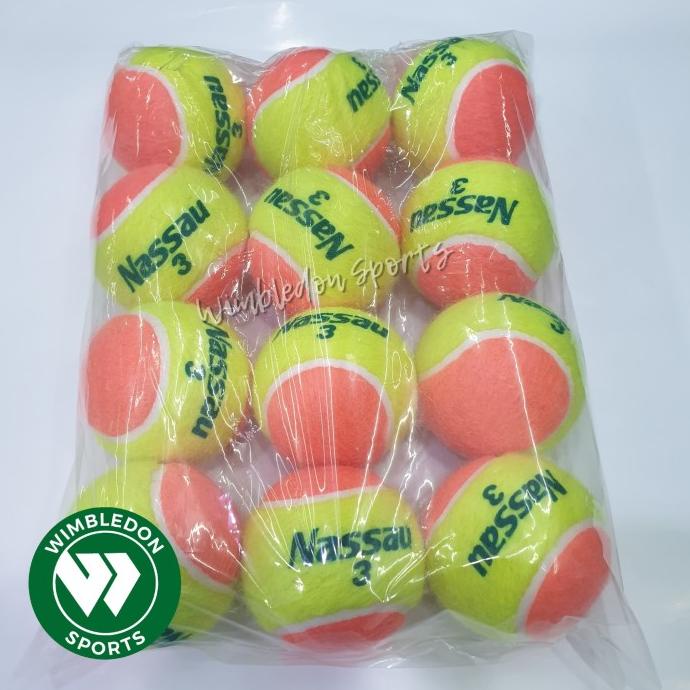Bola Latihan Nassau 3 / Bola tenis Nassau / Training nassau isi 12