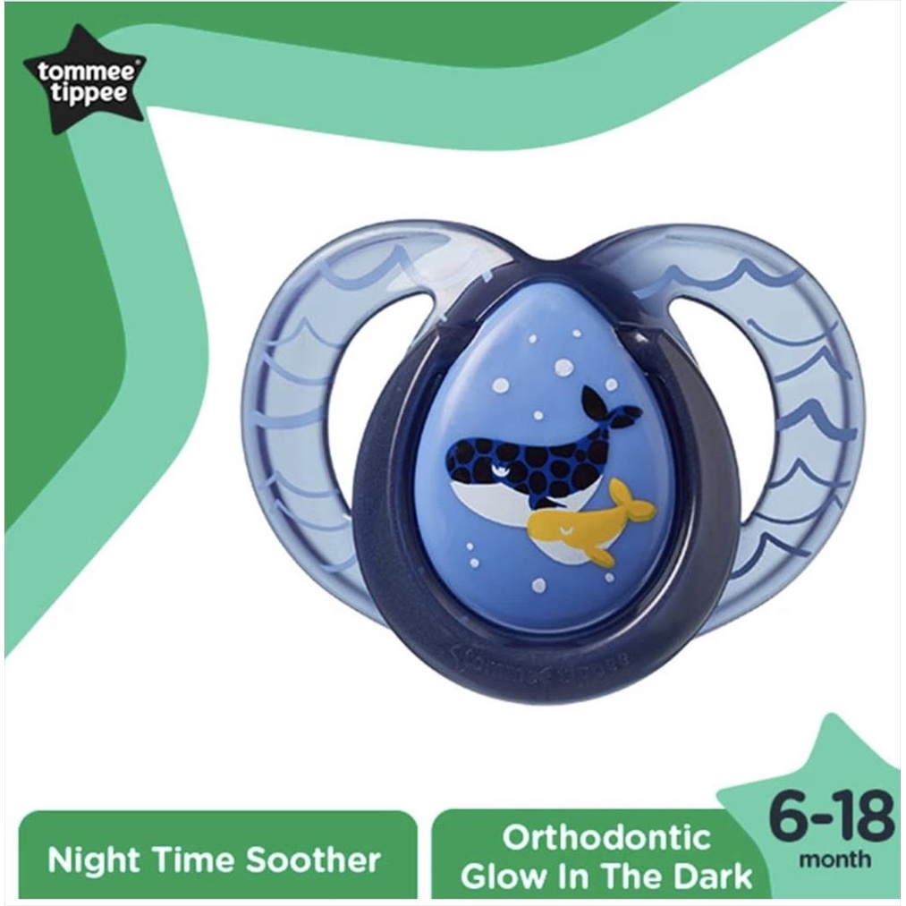 Tommee Tippee Night Time Orthodontic Soother / Empeng Night Time