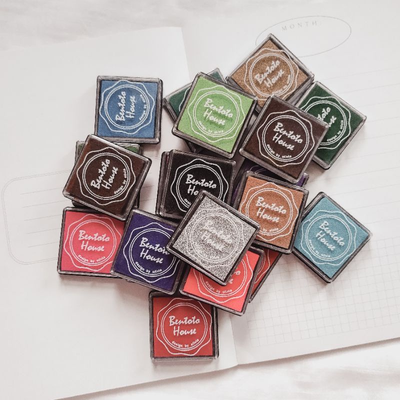 

Ink Pad Tinta untuk Wooden Stamp dan Rubber/Silicone Stempel Jurnal
