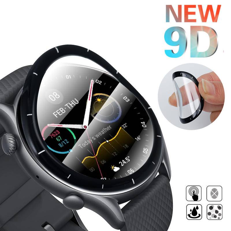 1-3 PCS Film Pelindung Lembut Melengkung 3D Untuk Film Huami Amazfit Gts3 2 4 Mini GTS2 2E Smartwatch Untuk Huami Amazfit GTR2 2E GTR3 Pro