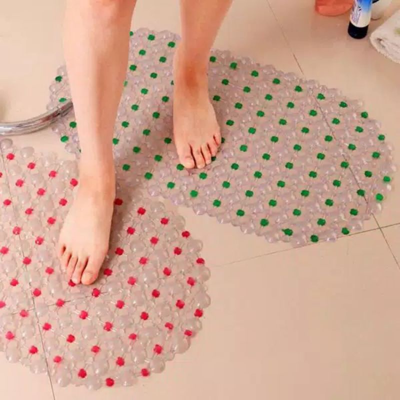 (SerbaSerbi)Alas Lantai Kamar Mandi Pvc Anti Slip Anti Licin / Keset Kamar Mandi  Bath Mat Asm Terlaris