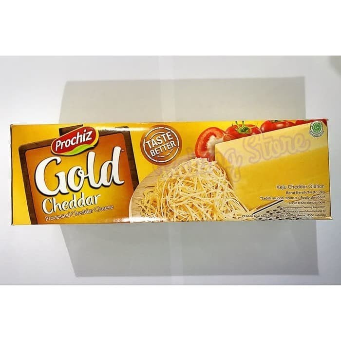 

Keju Cheddar Prochiz Gold 2kg KHUSUS GOSEND/GRAB!