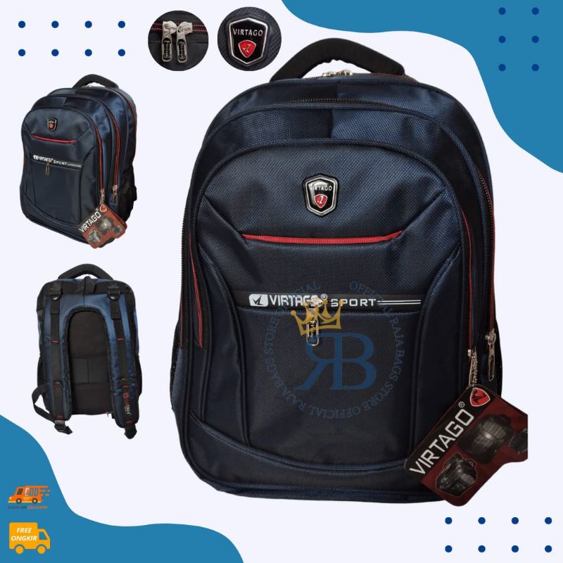 Tas Ransel Jumbo Virtago/Tas Sekolah Untuk SMA/SMK-KULIAH-KERJA/Bisa COD