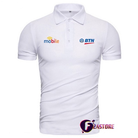 Kaos kerah model polo Baju T-shirts BANK BTN MOBILE BANKING - 01 F2ASTORE