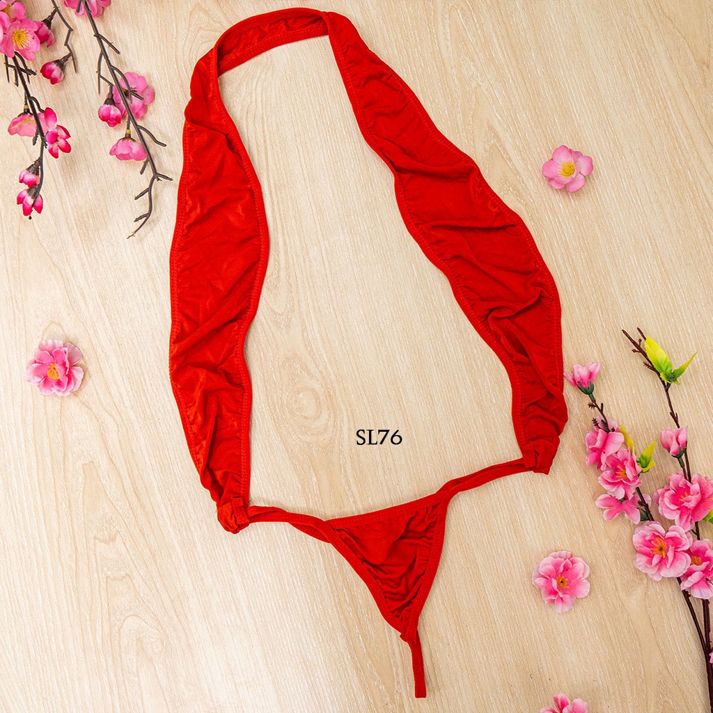 [PRODUK TERBARU] BAJU TIDUR WANITA DEWASA KAIN MERAH SEKSI LINGERIE SEXY SL76