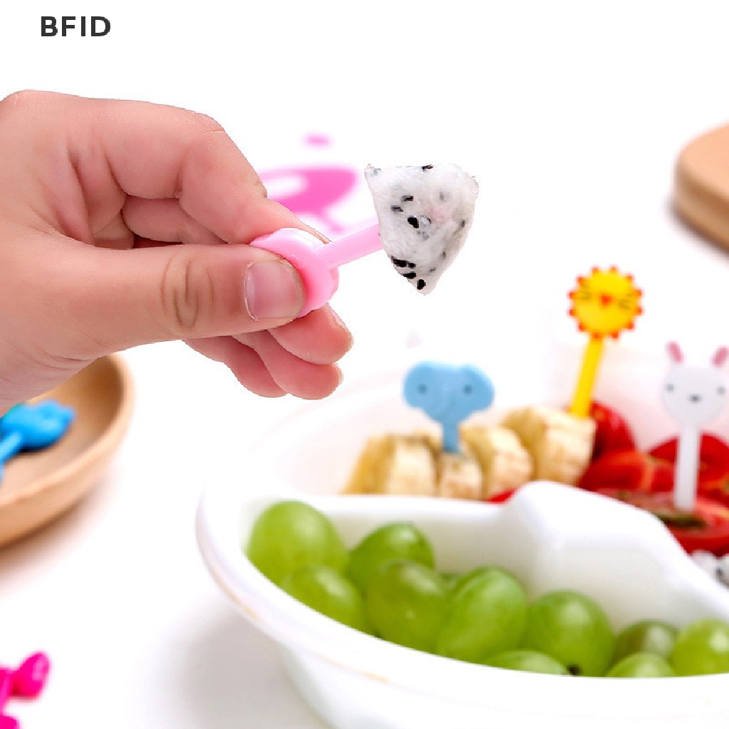 [BFID] Garpu Buah Mini Kartun Anak Fruit Pick Tusuk Gigi Bento Lunches Party Decor [ID]