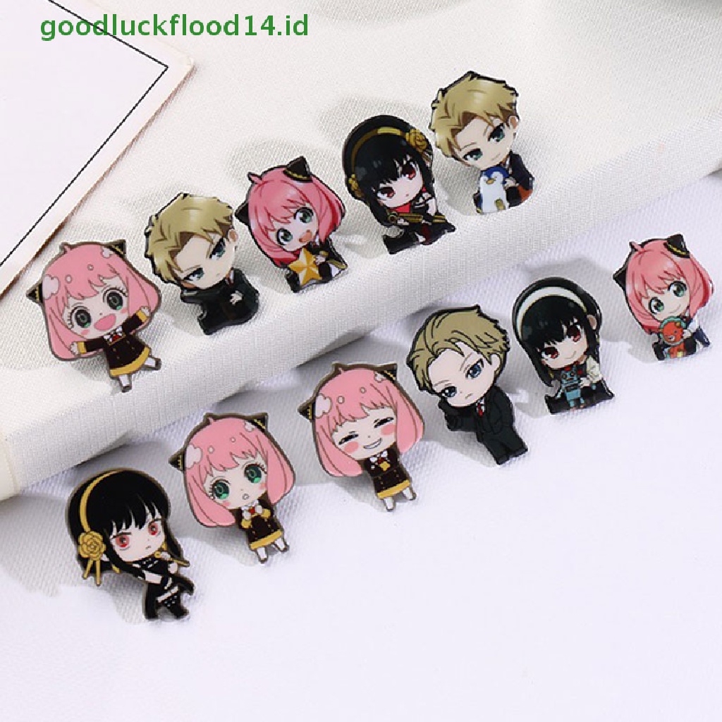 [GOOGFOUR] Anime Badge Bros Pin Cospaly Loid Anya Yor Pin Logam Aksesoris Kostum [TOP]