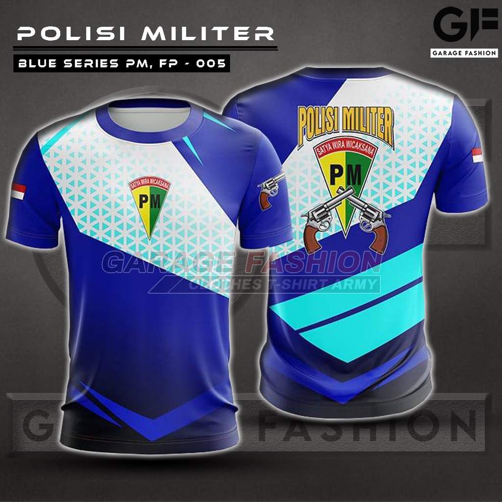 Kaos Jersey Polisi Militer / Kaos Olahraga Polisi Militer / Jersey PM Dryfit Premium / Kaos PM Fullp