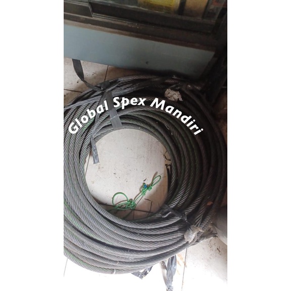 KAWAT SELING 16 MM FULL BAJA 8x19 IWRC GALVANIS / WIRE ROPE GALVANIZED