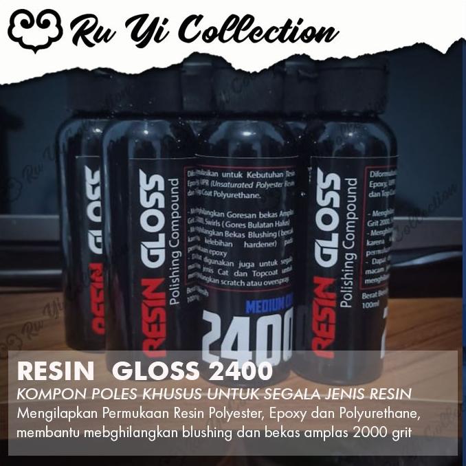 RESIN GLOSS POLISHING COMPOUND KOMPON POLES RESIN KILAP