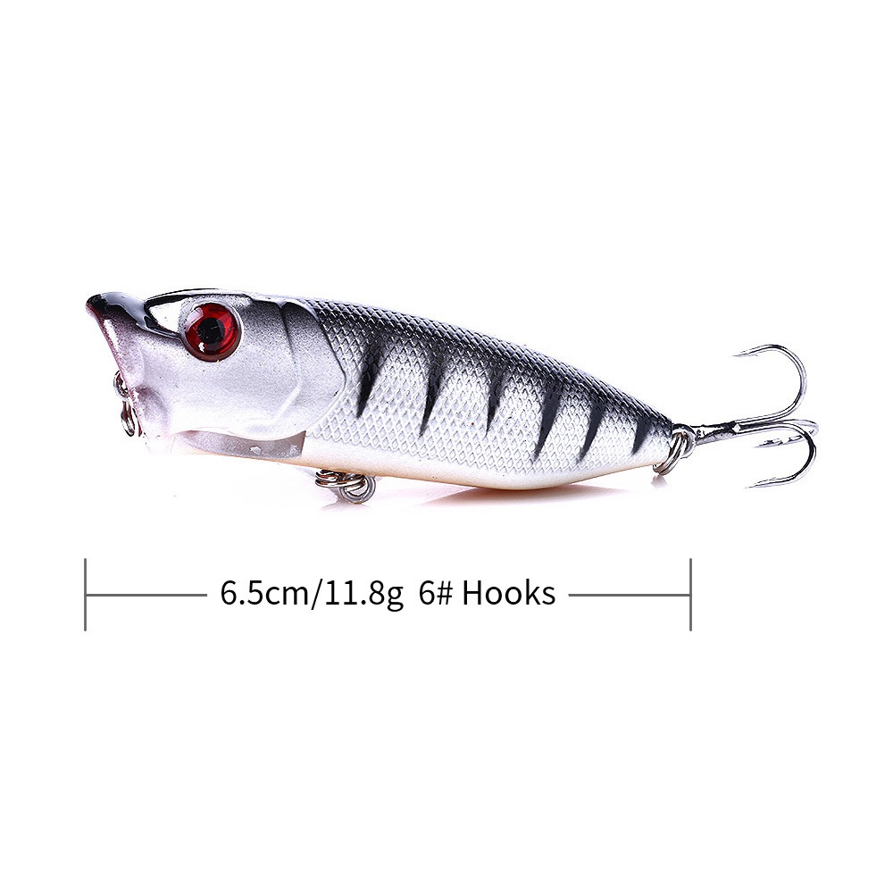 umpan pancing casting ultralight murah fishing lure Popper 6,5 cm 11,8 gram mancing popping