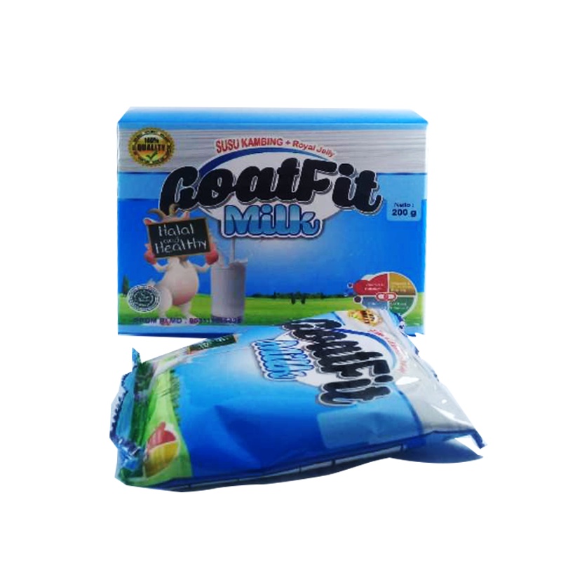 

Goatfit Milk vanila Sachet Isi 10 Sachet Susu Kambing Plus Royal Jelly