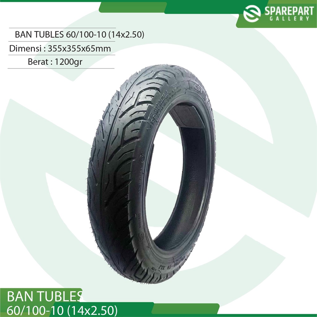 CST Ban tubles sepeda listrik 60/100-10 (14x2.50)