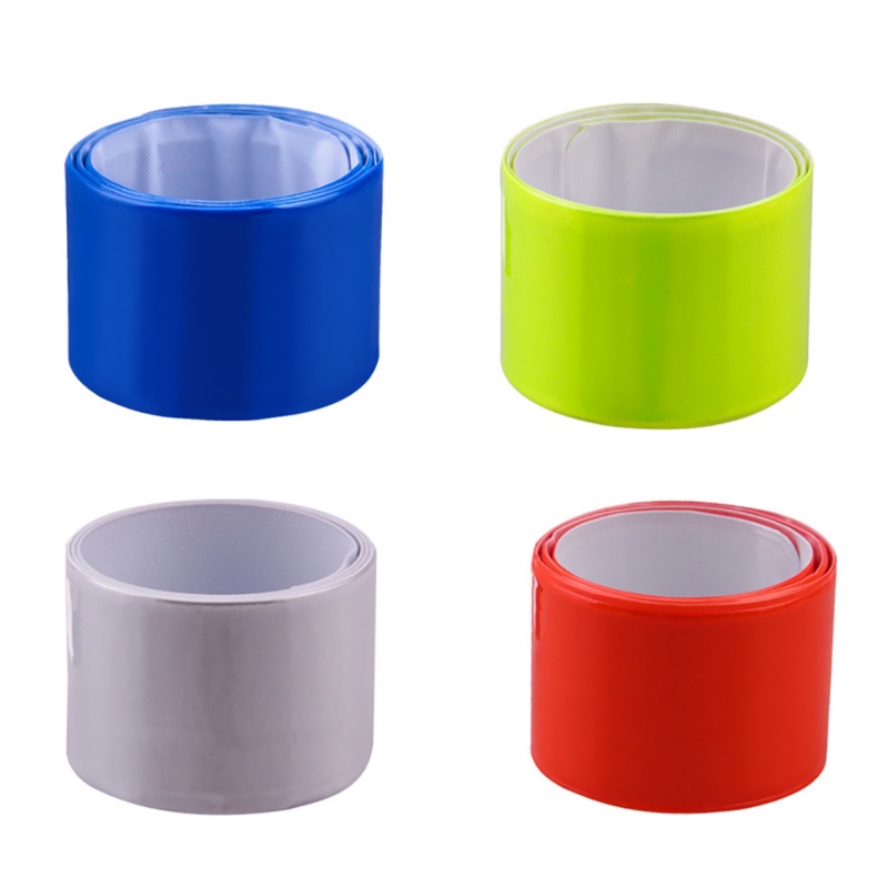 1pc Bersepeda Tape Reflektif Strip Peringatan Gelang/Luar Menjalankan Memancing Aman Sepeda Mengikat Celana Tali Kaki Neon Band