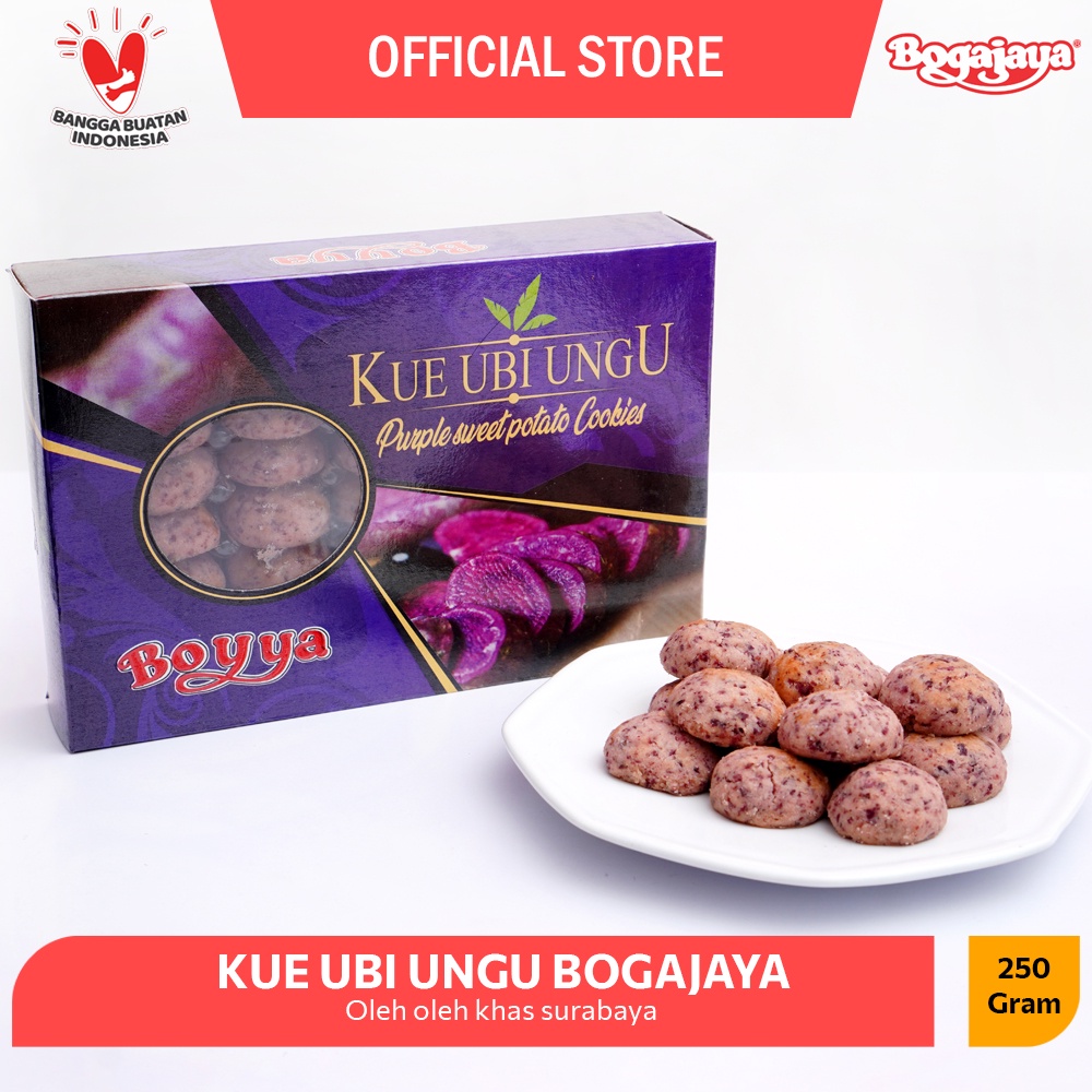 

KUE UBI UNGU BOYYA OLEH OLEH SURABAYA / KUE UBI MADU BOYYA 250 GRAM ENAK & GURIH