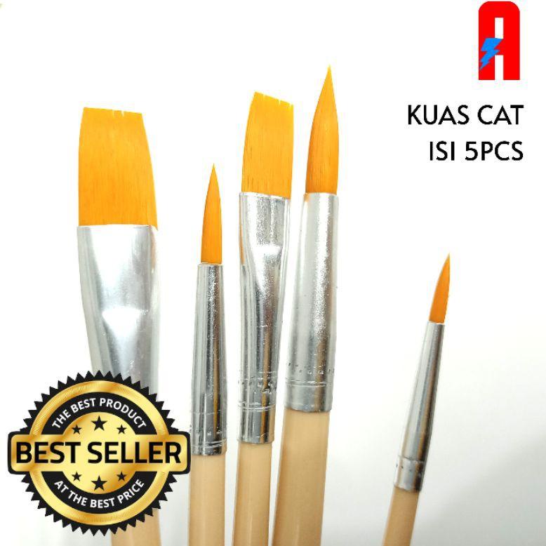 

[8IHMP3788] KUAS CAT SEPATU 5pc LUKIS REPAINT RECOLOUR MEWARNAI