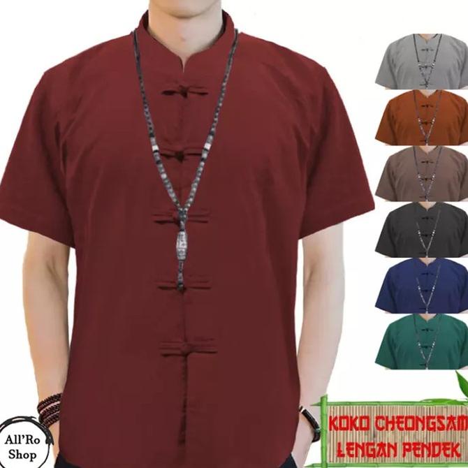 new produk Baju Koko Pria Lengan Pendek KOKO CHEONGSAM IPMAN ARS