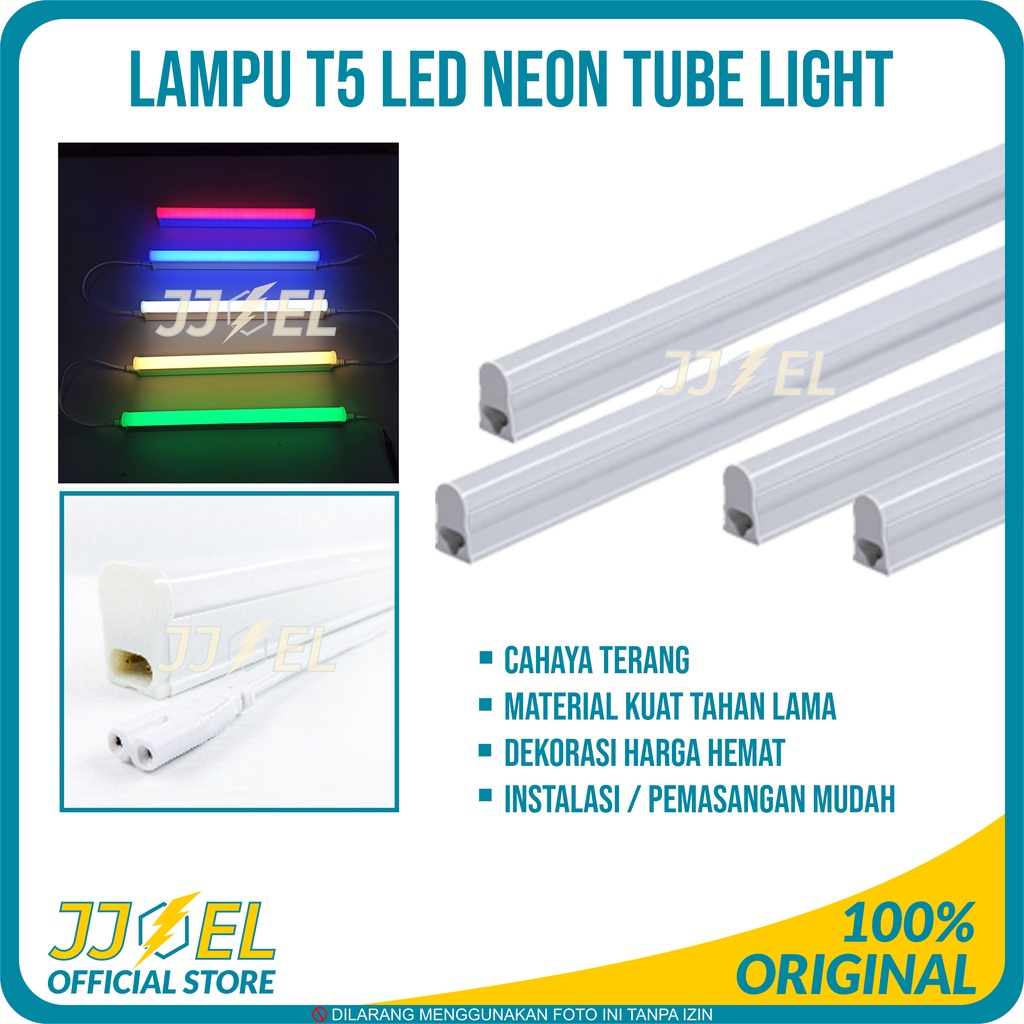 Lampu TL Neon T5 LED 15 Watt 19 Watt Tube Warna Warni/Lampu Neon