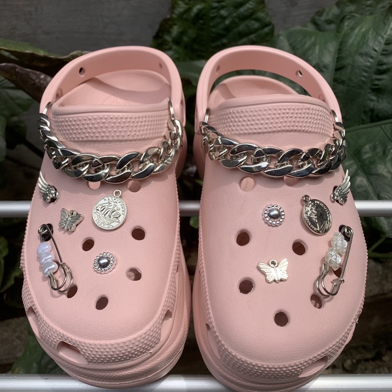 Jibbitz ROCSBBITZ Crocs Aksesoris | Hiasan Sandal Crocs | FULLSET SILVER