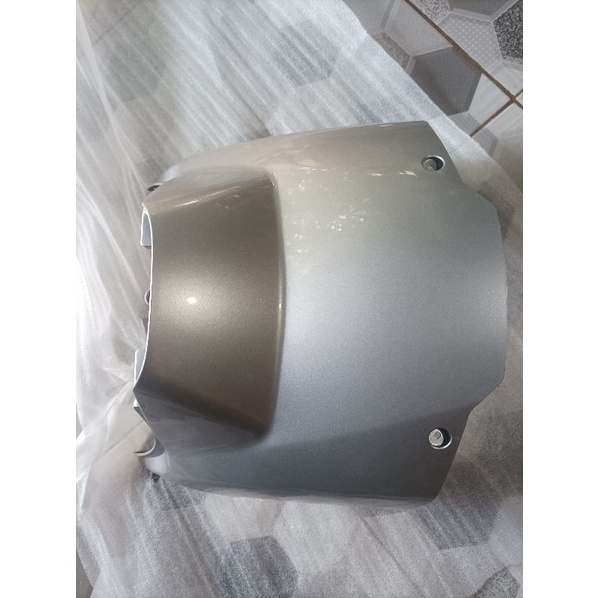 cover tangki tutup mesin tengah scoopy fi 2015 2016 silver glossy