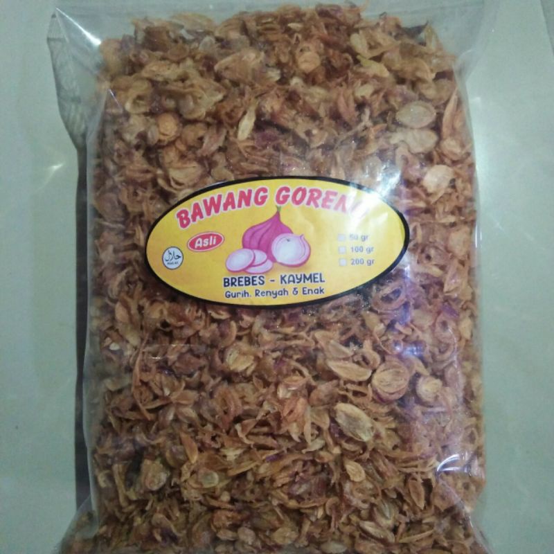 

Bawang goreng 150 gram grade B bawang goreng merah
