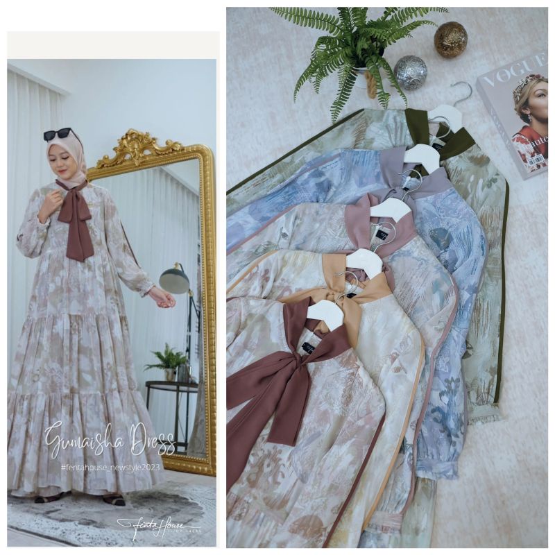 Gumaisha Dress Gamis Fenta House  Original Branded Premium Quality