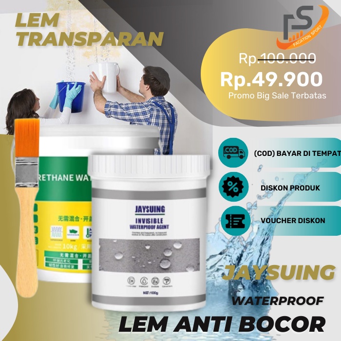 Jaysuing Lem Cat Transparan Anti Bocor 300g Invisible Waterproof Insulating Sealant Anti Bocor Atap 