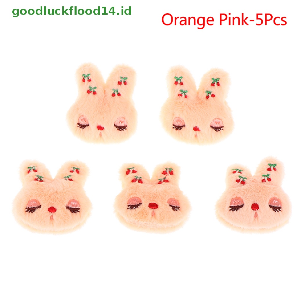 [GOOGFOUR] 5pcs Squing Rabbit Plush Patch Bros Tas Mantel Sweater Syal Lencana Pin Dekorasi [TOP]