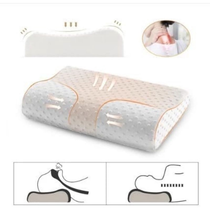 (Medan) Termurah GARANSI ENAK Bantal Terapi Original Anti Snore Ngorok Bantal Ortopedi Bantal Angsa Hotel - Bahan Latex Memory Rebound Anti Kempes Contour Sakit Leher - Bantal Orthopedic - Bantal Kuntur