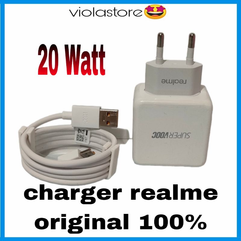 Charger realme original 100% fastcharging 65 Watt/20 Watt micro USB