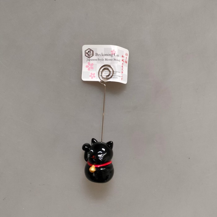 

daiso memo stand memo clip penjepit memo kucing hoki maneki neko firaza1906