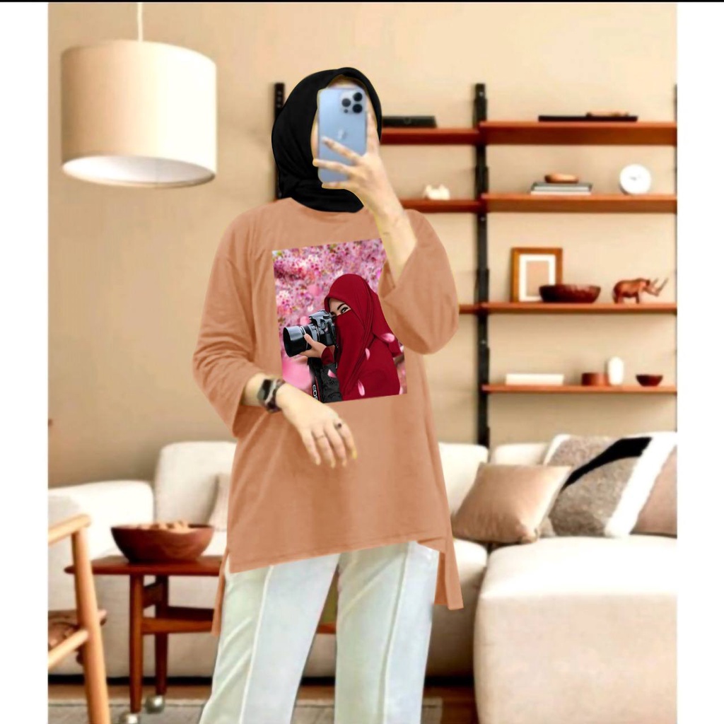 KIYOREN TUNIK MUSLIM JUMBO XXL LENGAN 7/8 TUNIK MARSHANDA TERLARIS