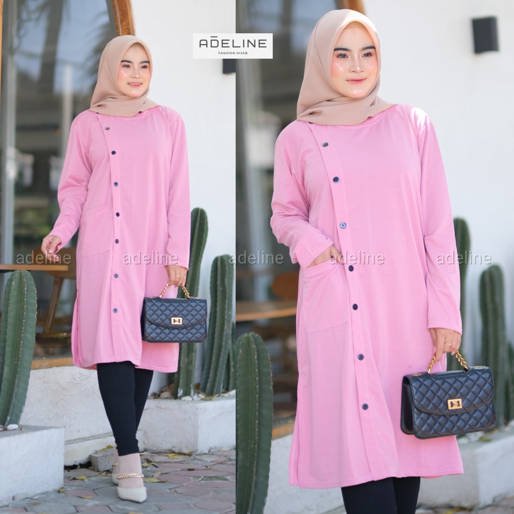 TISYA Tunik LD110  - Tunik JUMBO BIGSIZE OVERSIZE Babyterry Spandex / R.1 - 179-5220