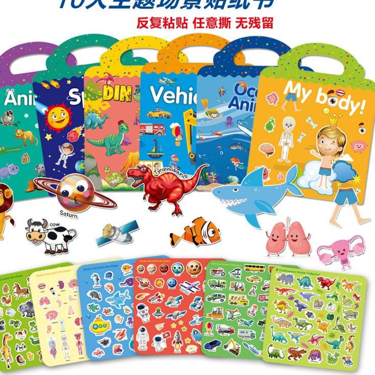 

Buruan Stok Buku Stiker Anak /Reusable Sticker/ Sticker Activity Book Mainan Edukasi Anak