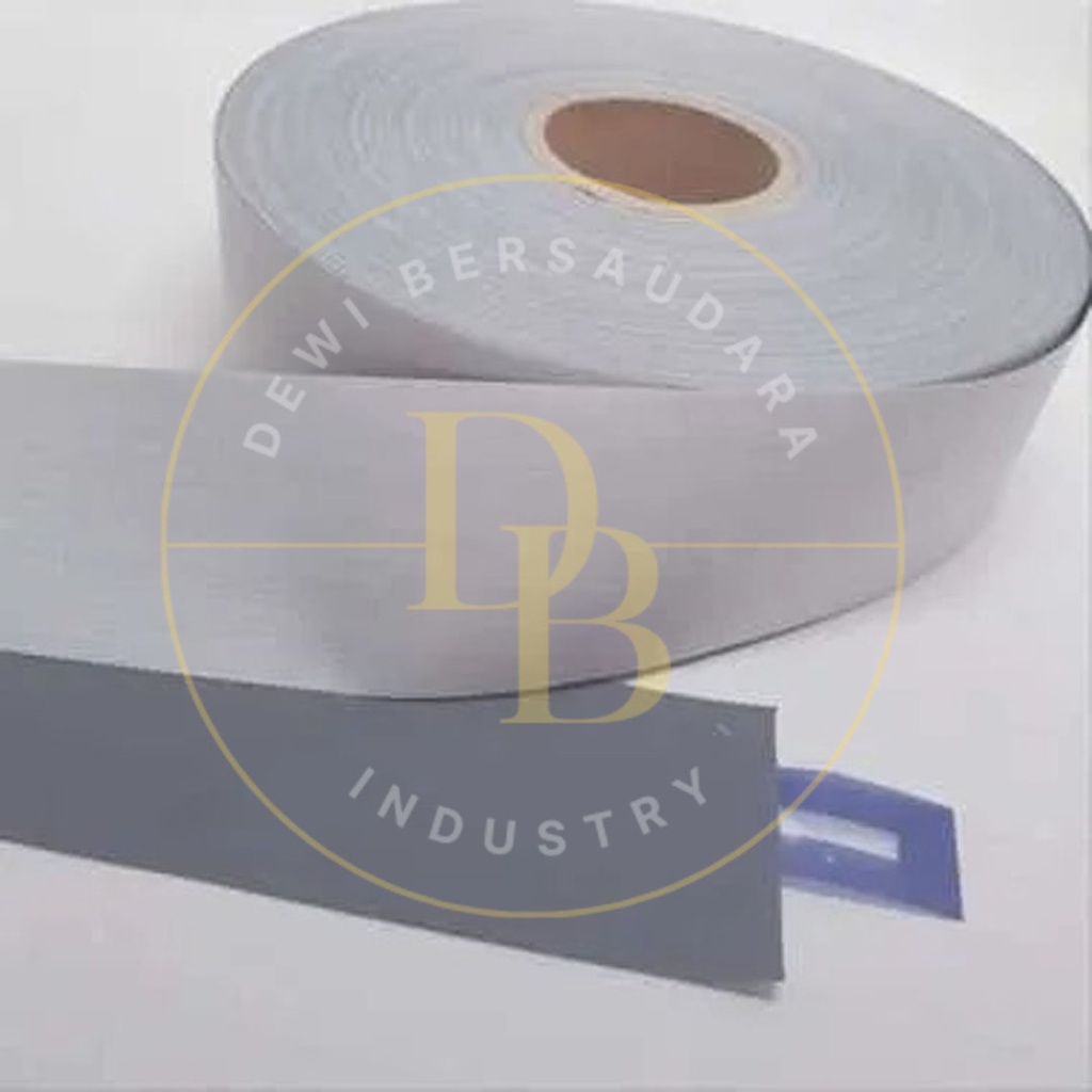 Pita Skotlet Scotlight Scotlite Kain Reflective Kain Lebar 5 cm Meteran Untuk Jaket Rompi Jas Hujan