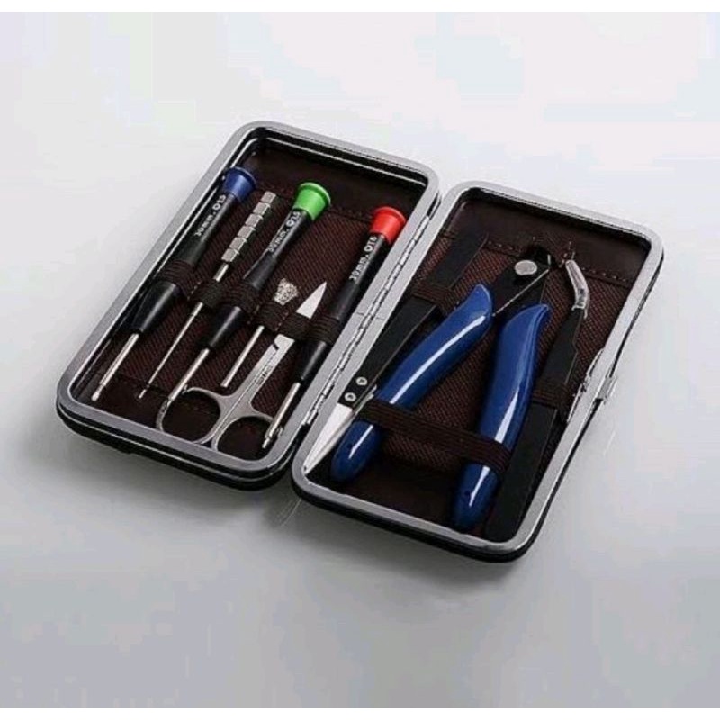 toolkit v3 perkakas lengkap dompet coklat 1 set