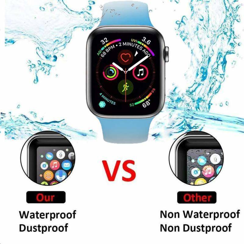 Pelindung Layar Untuk Apple Watch Ultra Series8 7 45mm 41mm 49mm Aksesoris Soft Glass 9D HD Full Film Untuk iWatch Series6 5 4 3 2 Se2022 44mm 40mm 42mm 38mm