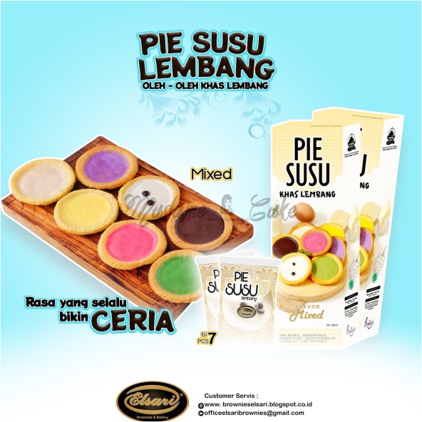 Pie Susu Lembang Oleh Oleh Bandung Grosir Original Coklat Mix