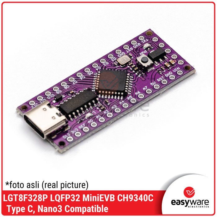 LGT8F328P LQFP32 MiniEVB CH9340C Type C Nano3 Compatible