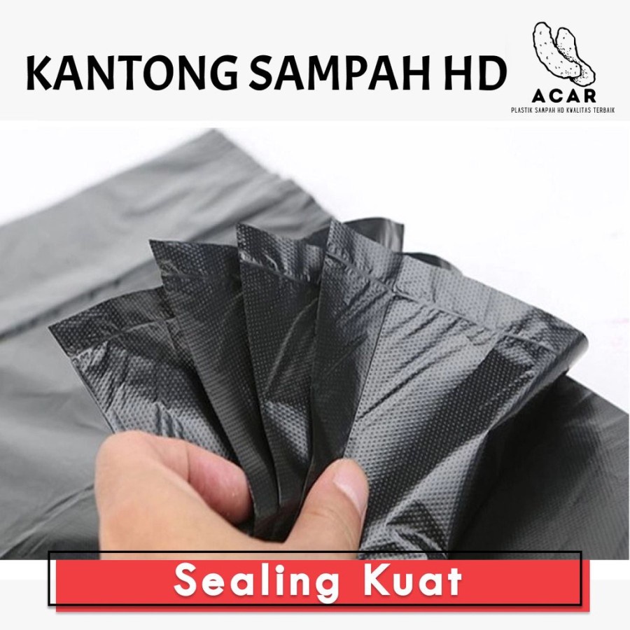Kantong Plastik Sampah Hitam HDPE 60x100 / 90x120 / 100x120