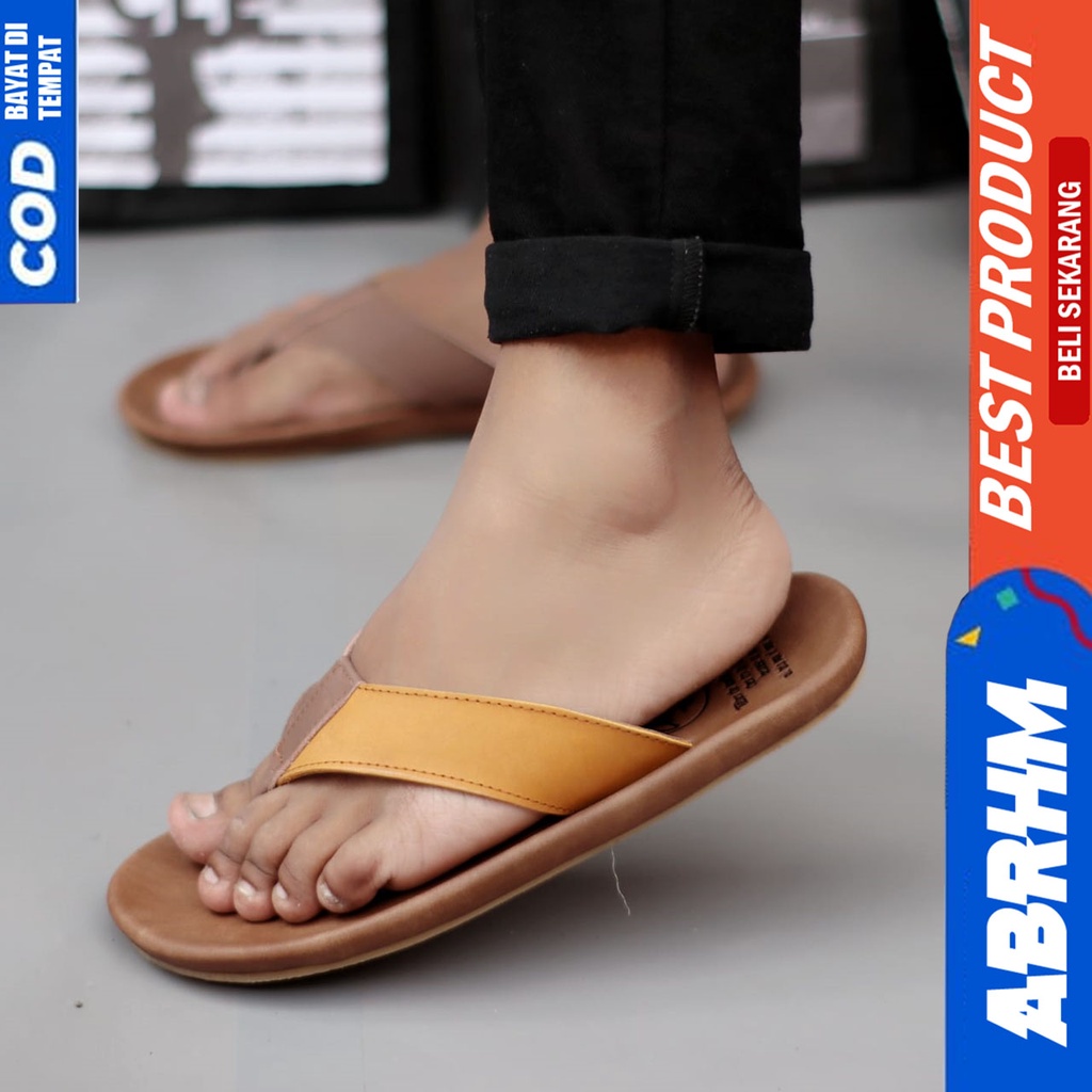 Sandal Kulit Pria Sendal Jepit Pria Original Abraham WALET