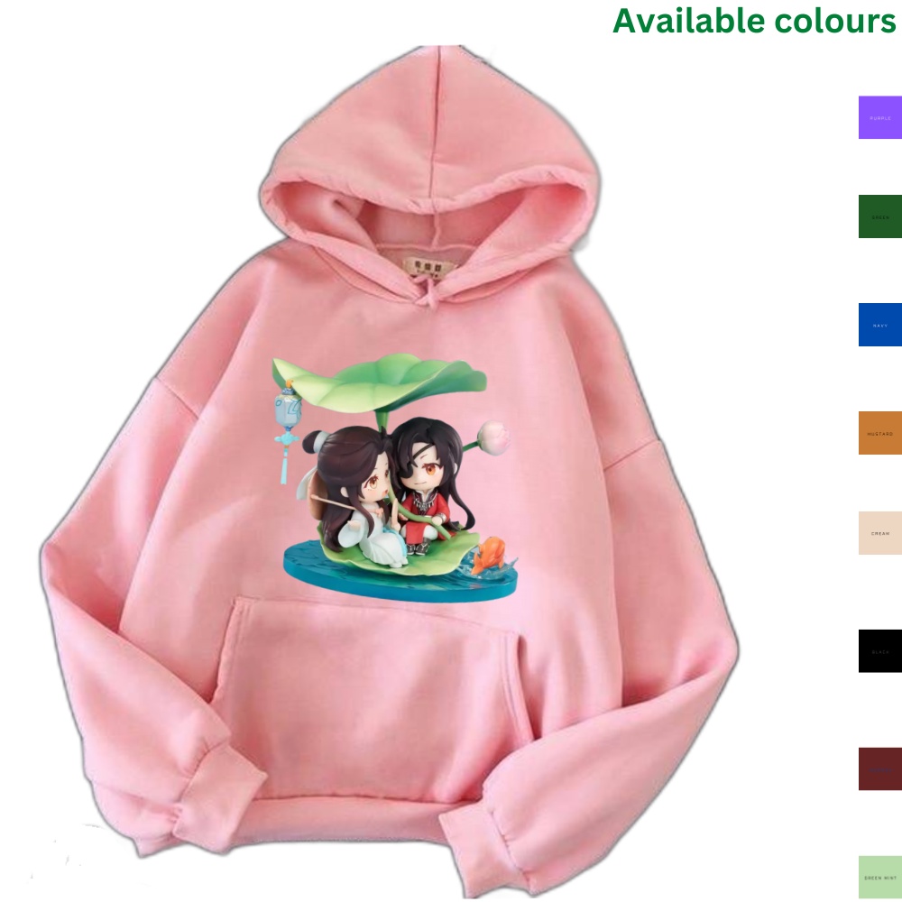 Hoodie Sweater Anak Perempuan Bahan Katun Fleece Terbaru Anime Xie Lian & Hua Cheng