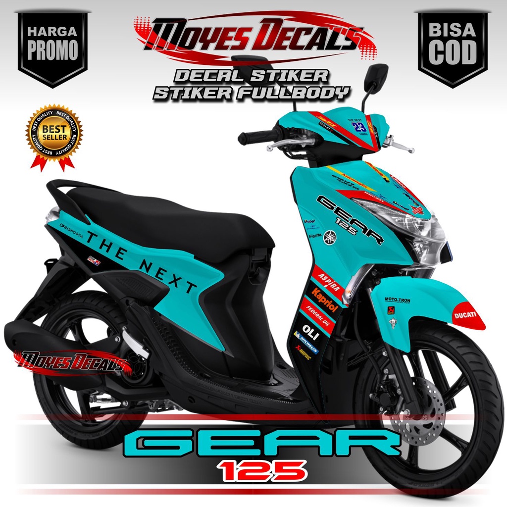 Terbaru Bisa COD stiker mio gear 125 decal motor mio gear 125 stiker motor mio gear 125 full body de