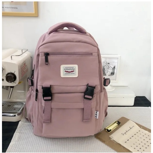 PTM - Tas ransel anak perempuan-tas fashion Korea-tas punggung my bag polos