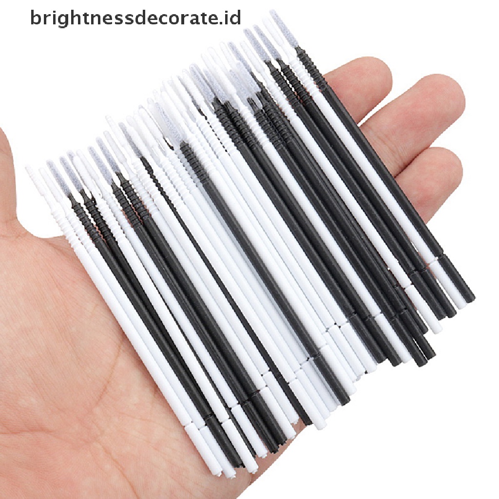 [Birth] 100pcs Disposable Eyelash Extension Micro Brush Aplikator Make Up Maskara Swab [ID]