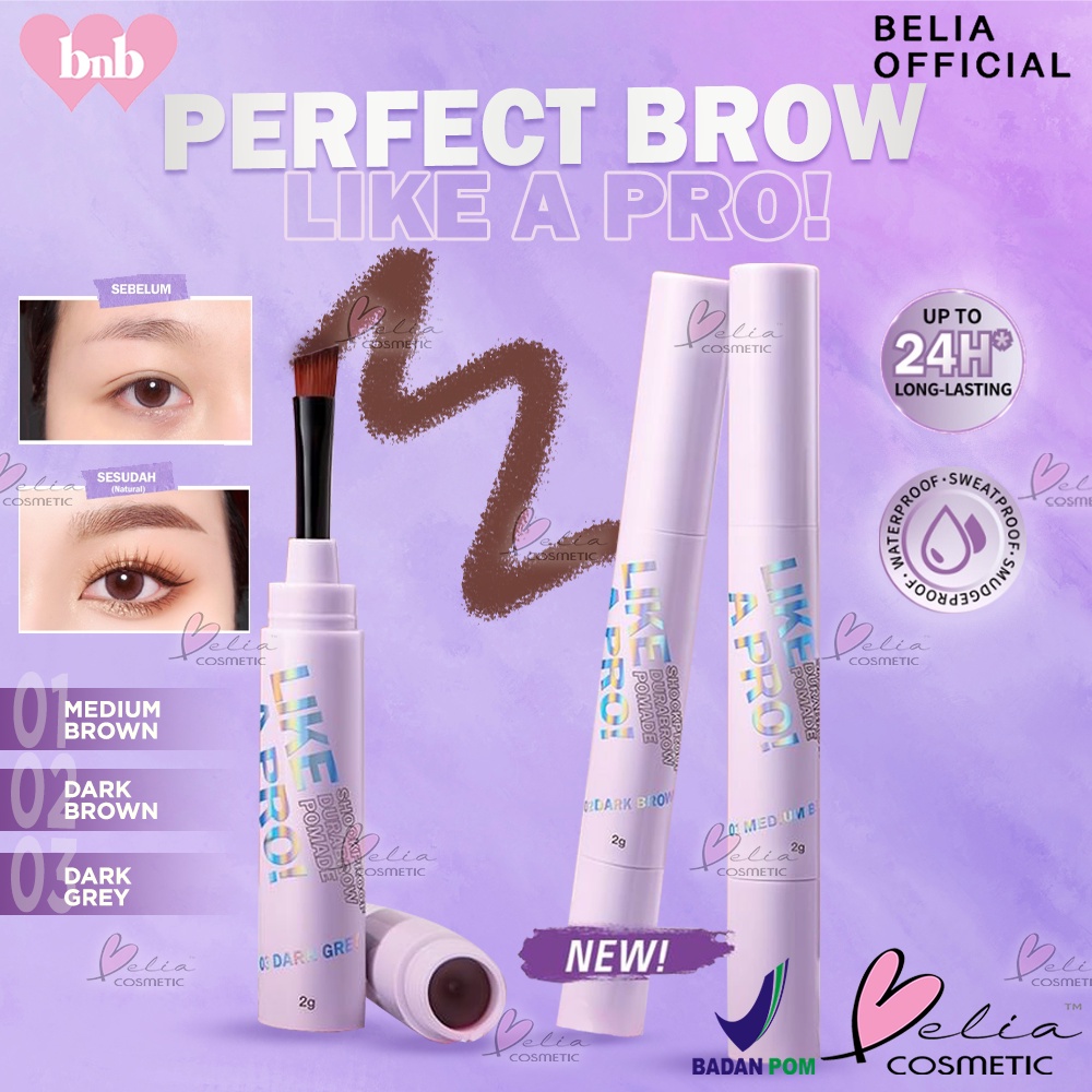 ❤ BELIA ❤ BNB Barenbliss Perfect Brow Like a Pro! Shockproof Durabrow Pomade | BPOM