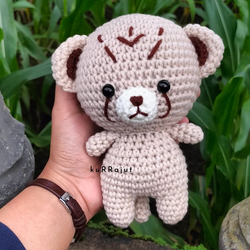 Boneka Rajut (Amigurumi) Cheetah Lee (Mark Lee) NCT