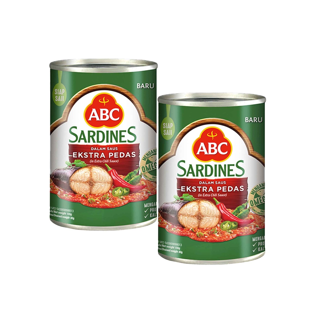 ABC SARDINES DALAM SAUS EKSTRA PEDAS 155g